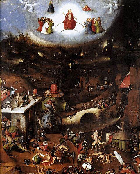 Hieronymus Bosch The last judgement Sweden oil painting art
